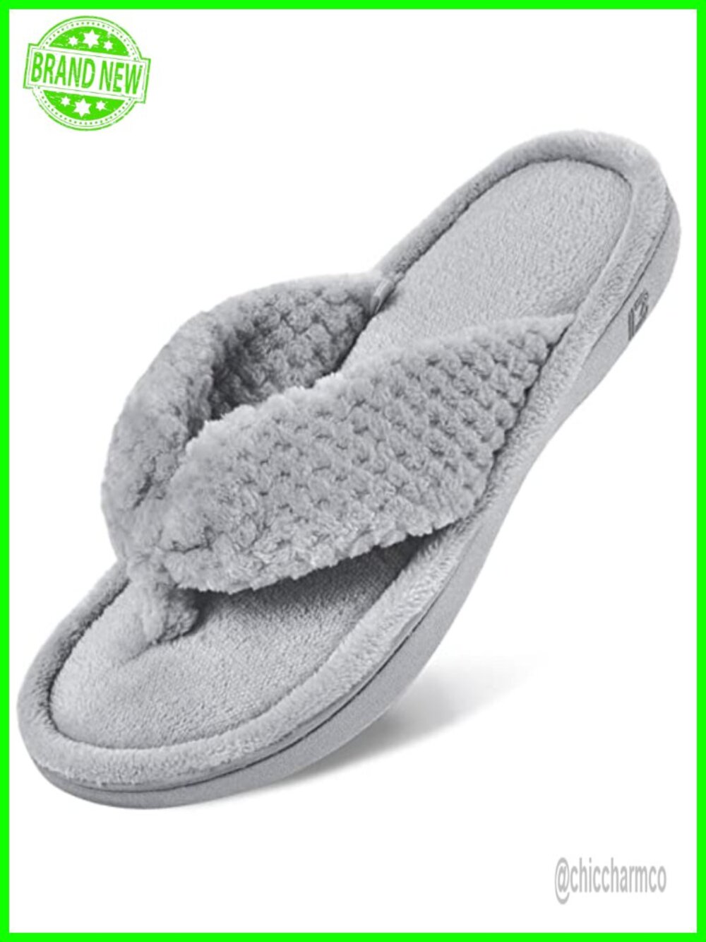 Women's Flip Flop Slippers with Memory Foam and Arch Support